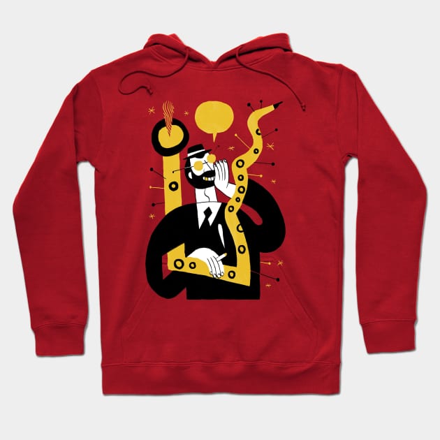 Sax Man Hoodie by ChemaPeral